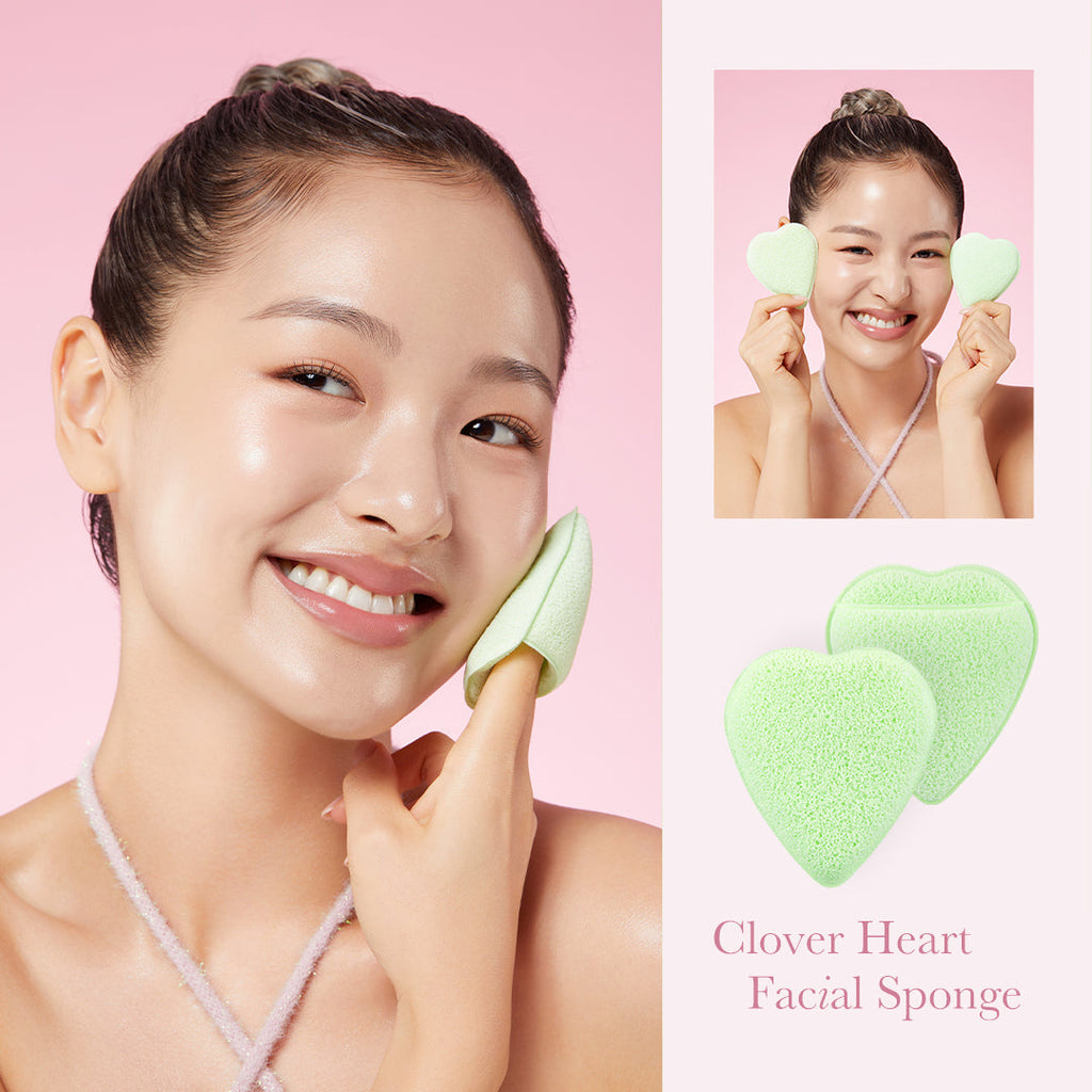 Clover Heart Facial Sponge N4