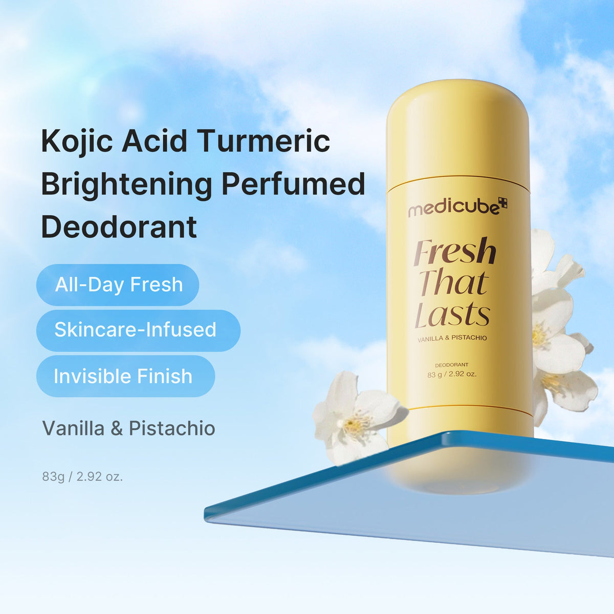Kojic Acid Brightening Deodorant (Vanilla & Pistachio) M4