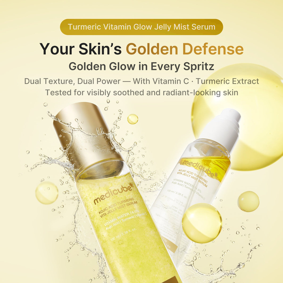 Kojic Acid Turmeric Vitamin Gold Jelly Mist Serum S8