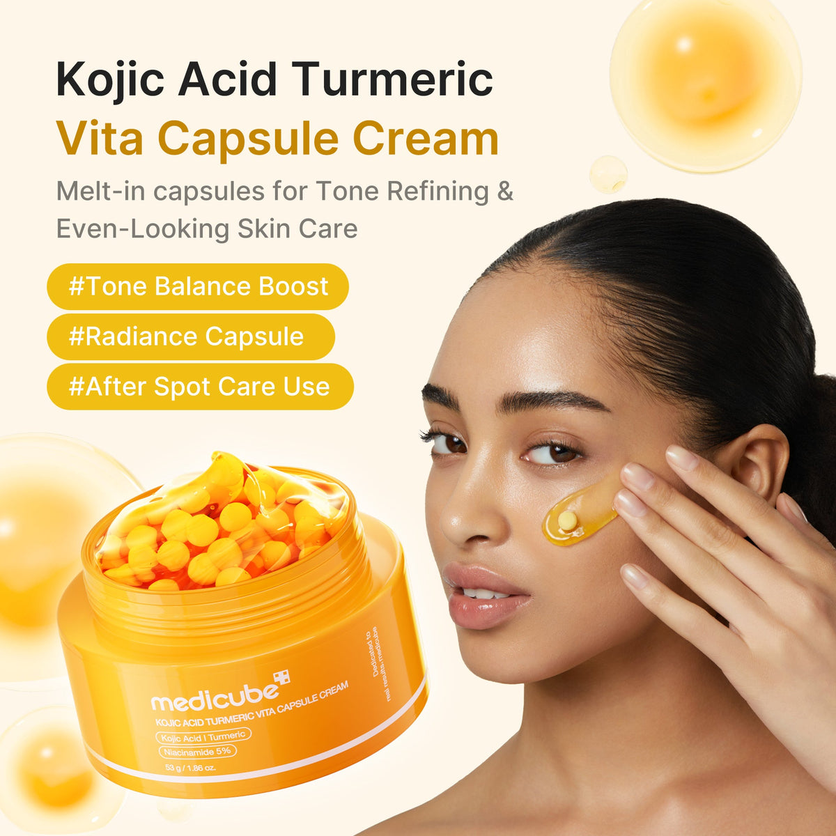 Kojic Acid Turmeric Vita Capsule Cream X4
