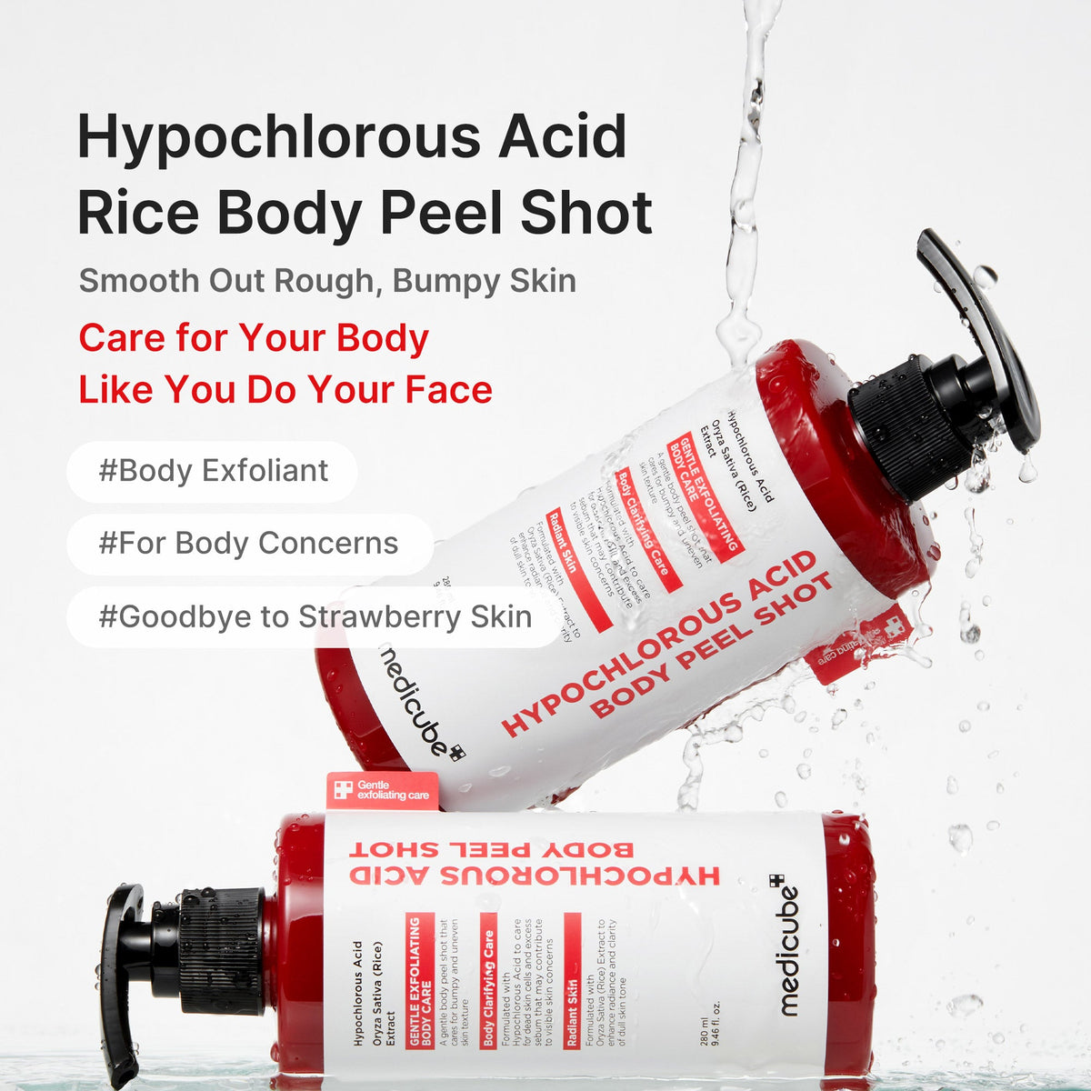 Hypochlorous Acid Rice Body Peel Shot R4