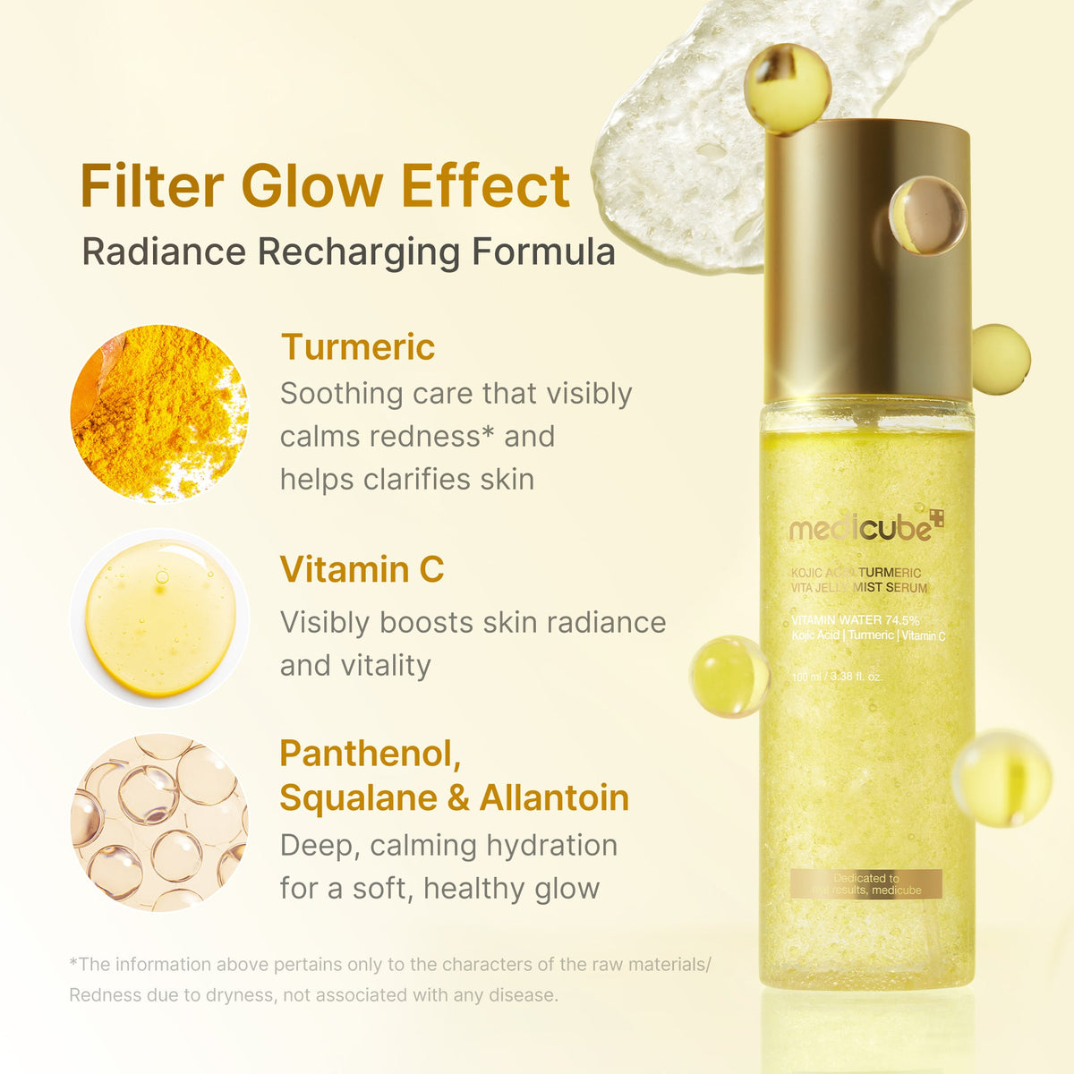 Kojic Acid Turmeric Vitamin Gold Jelly Mist Serum S8