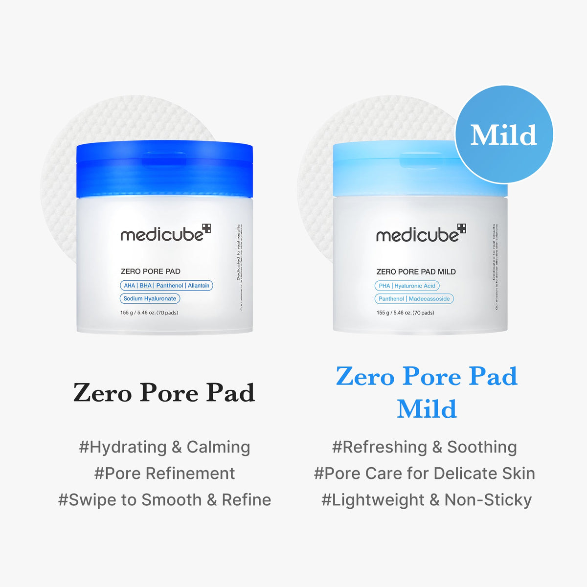 Zero Pore Madecassoside Pads (Mild) T9