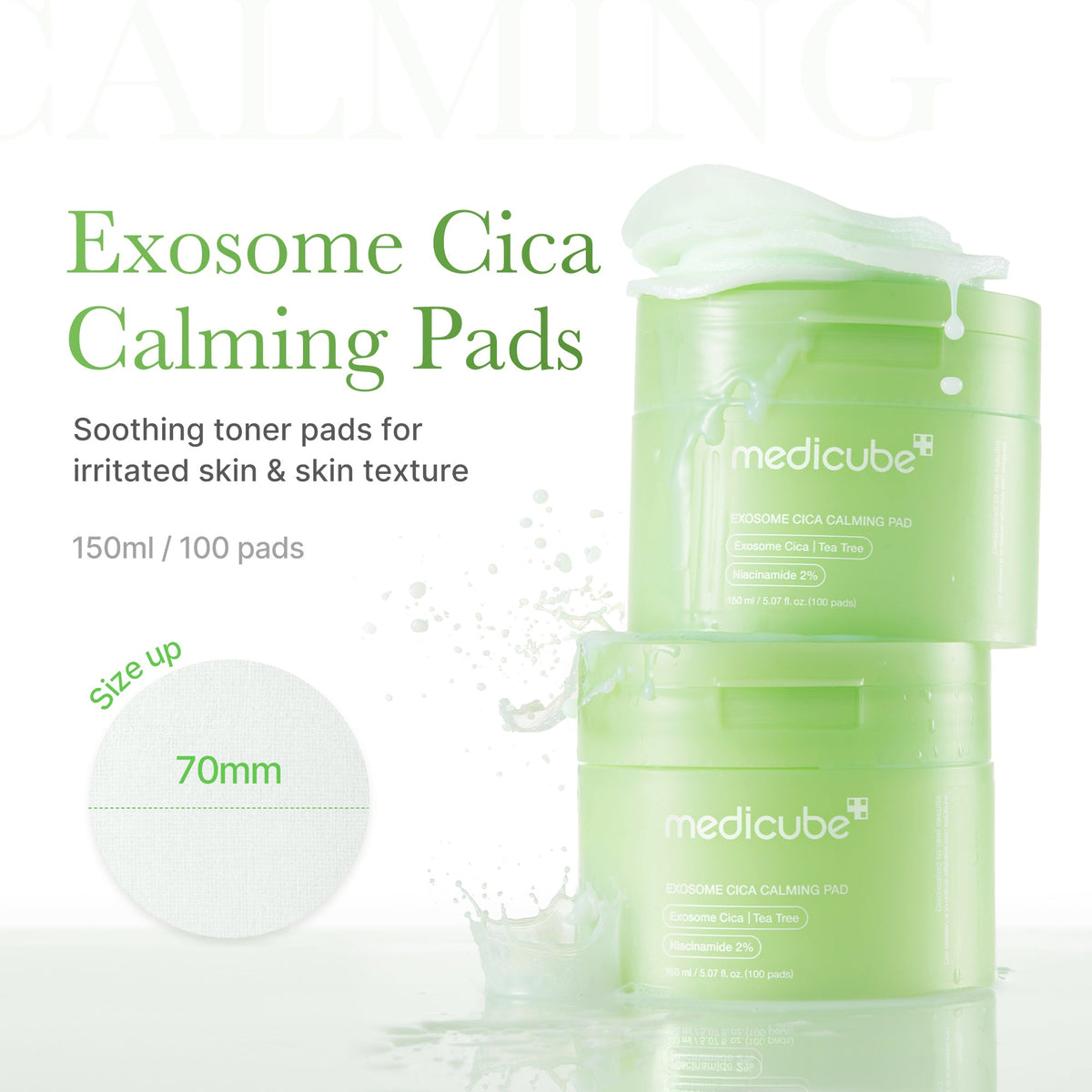 Exosome Cica Calming Toner Pads F7