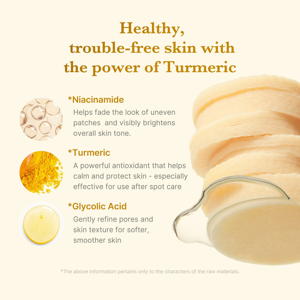 Kojic Acid Tumeric Toner Pad D6
