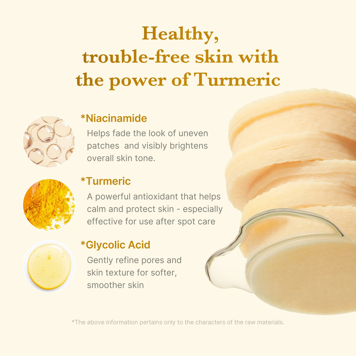 Kojic Acid Tumeric Toner Pad D6