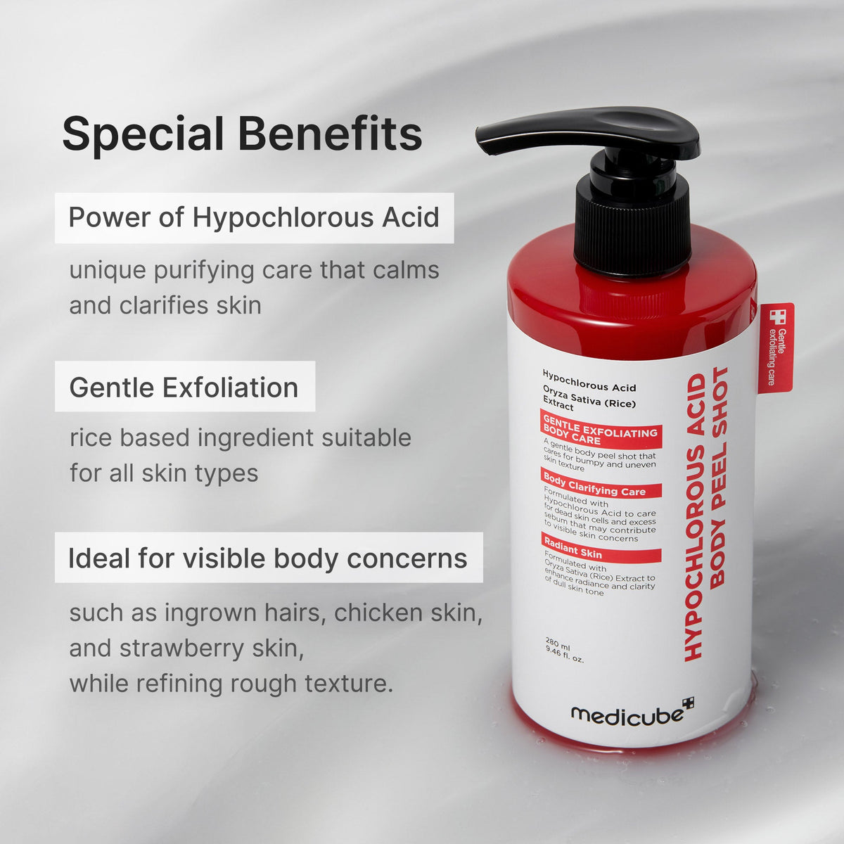 Hypochlorous Acid Rice Body Peel Shot R4