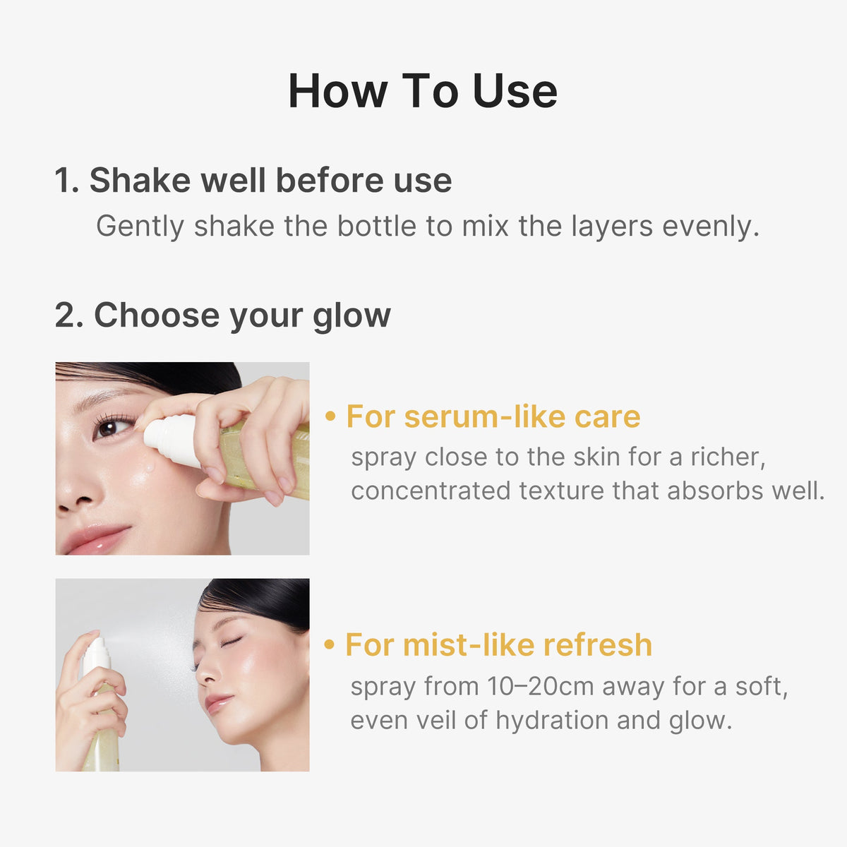 Kojic Acid Turmeric Vitamin Gold Jelly Mist Serum S8