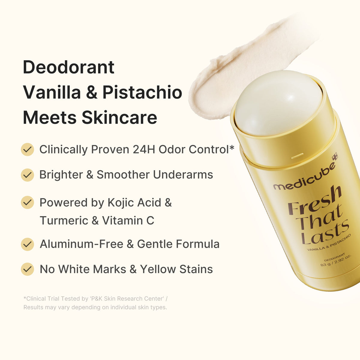 Kojic Acid Brightening Deodorant (Vanilla & Pistachio) M4
