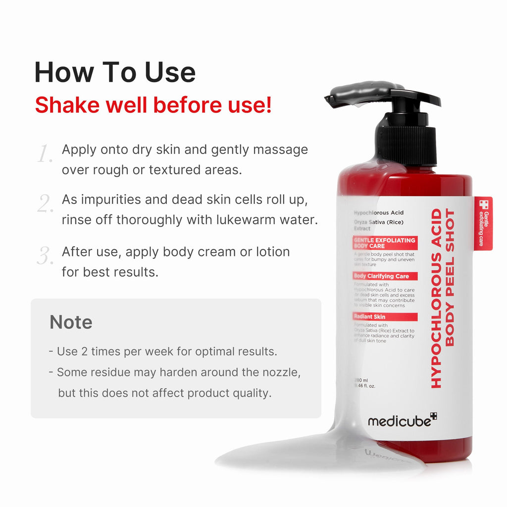 Hypochlorous Acid Rice Body Peel Shot R4