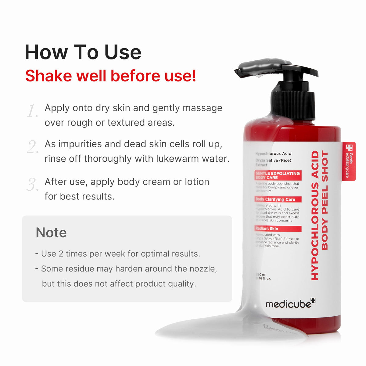 Hypochlorous Acid Rice Body Peel Shot R4