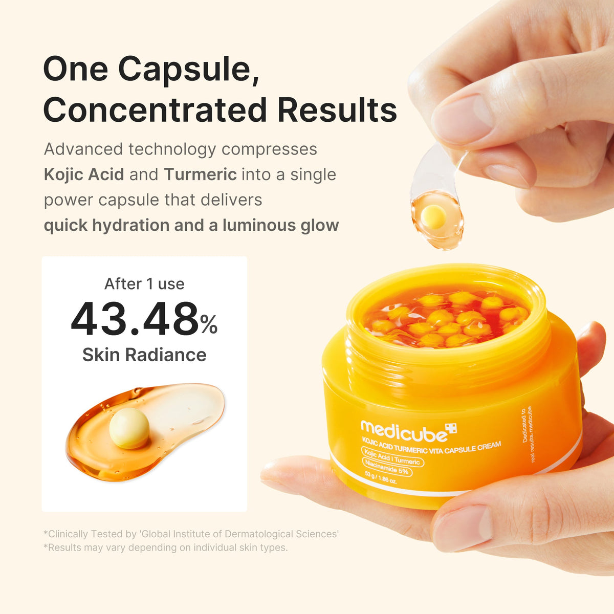 Kojic Acid Turmeric Vita Capsule Cream X4