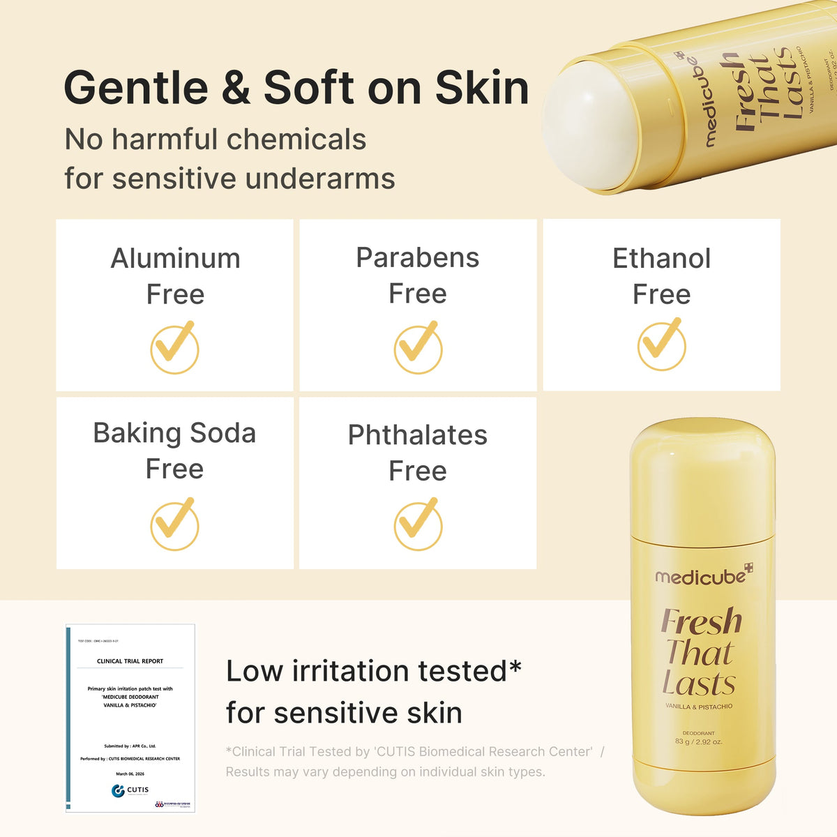 Kojic Acid Brightening Deodorant (Vanilla & Pistachio) P5