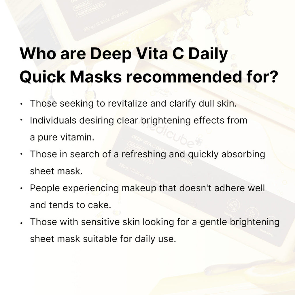 Deep Vita C Daily Quick Masks C1