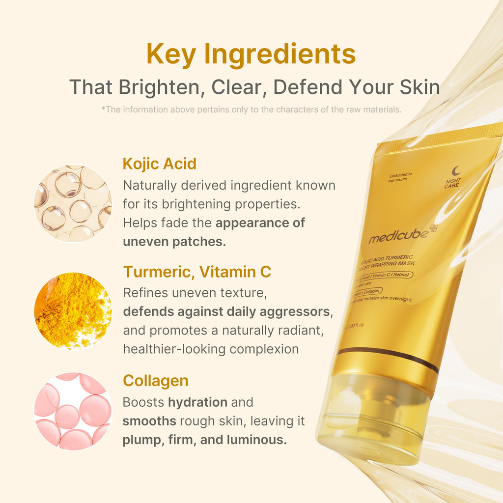 Kojic Acid Turmeric Overnight Wrapping Mask F7