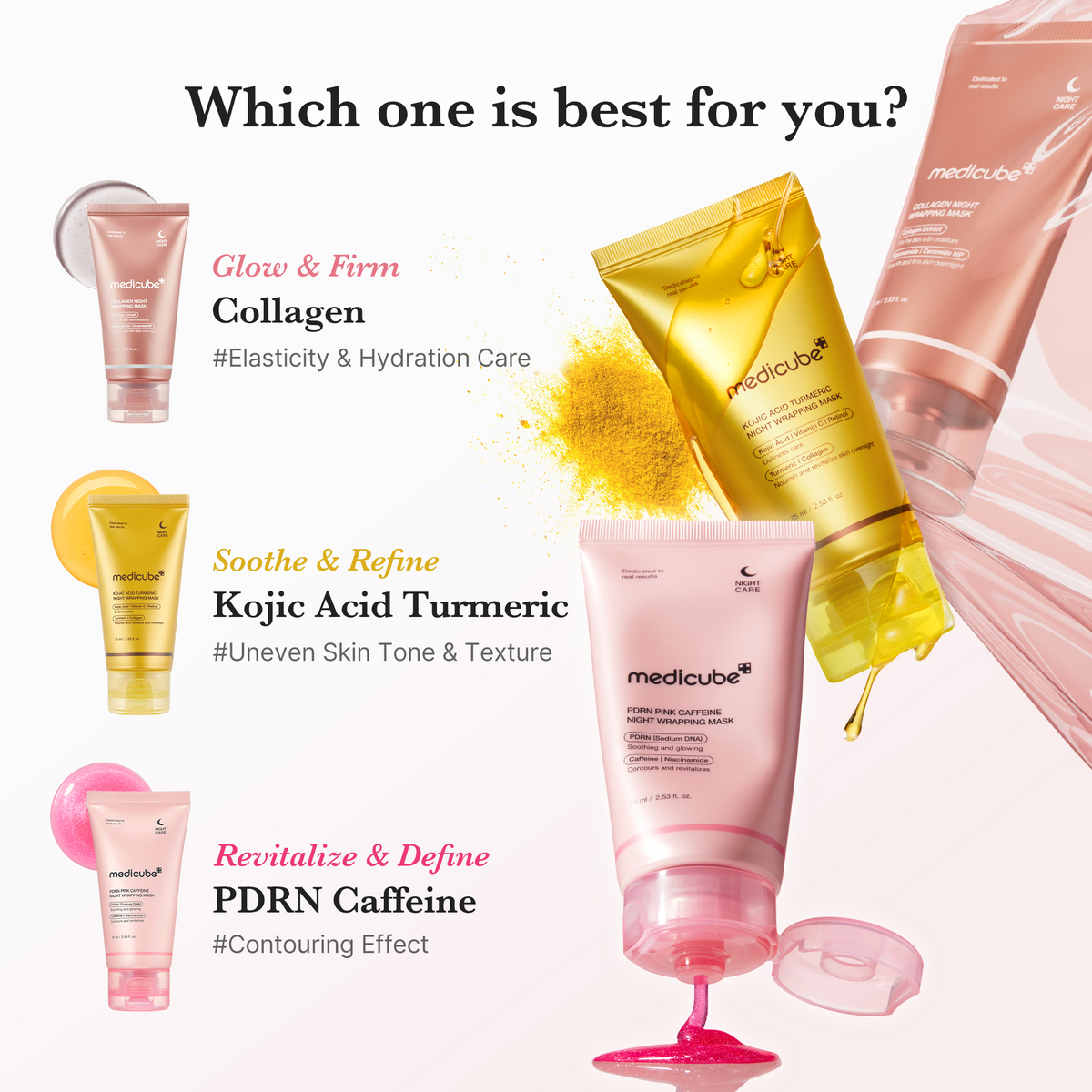 Kojic Acid Turmeric Overnight Wrapping Mask F7