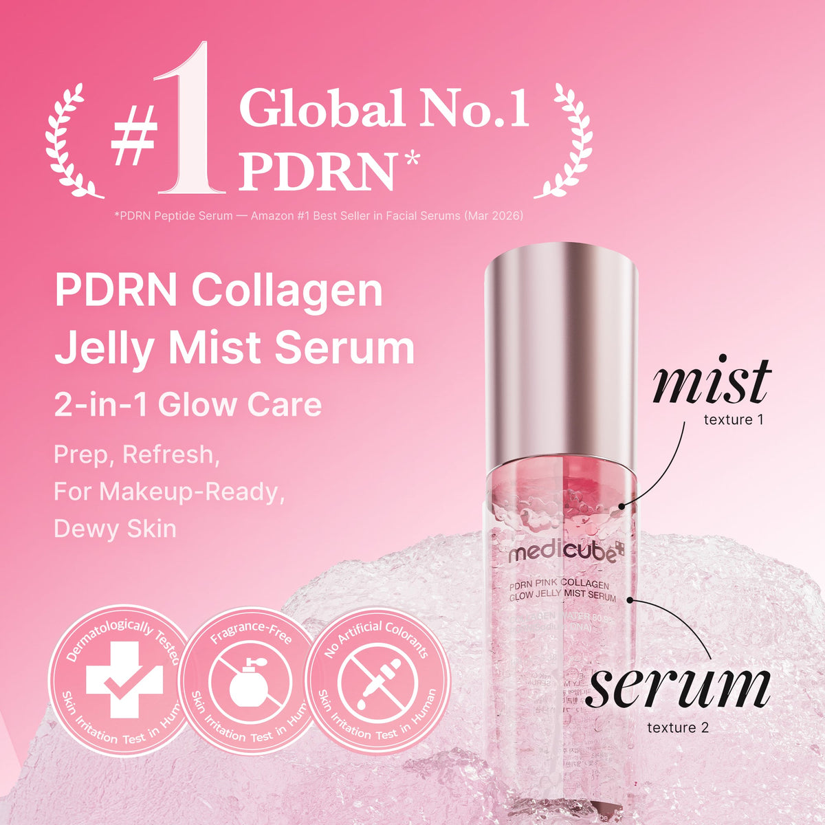 PDRN Pink Collagen Glow Jelly Mist Serum P1