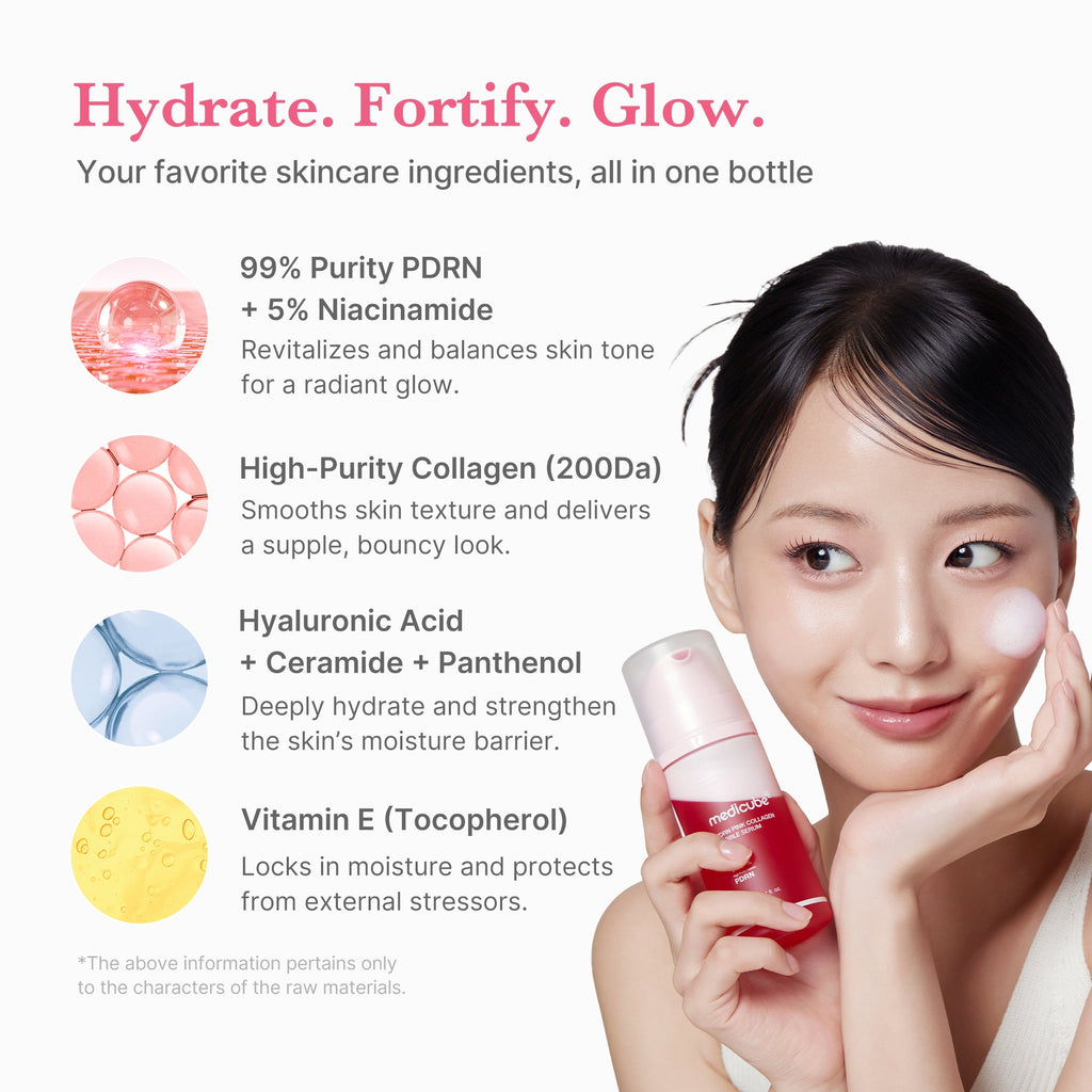 PDRN Pink Collagen Bubble Serum X6