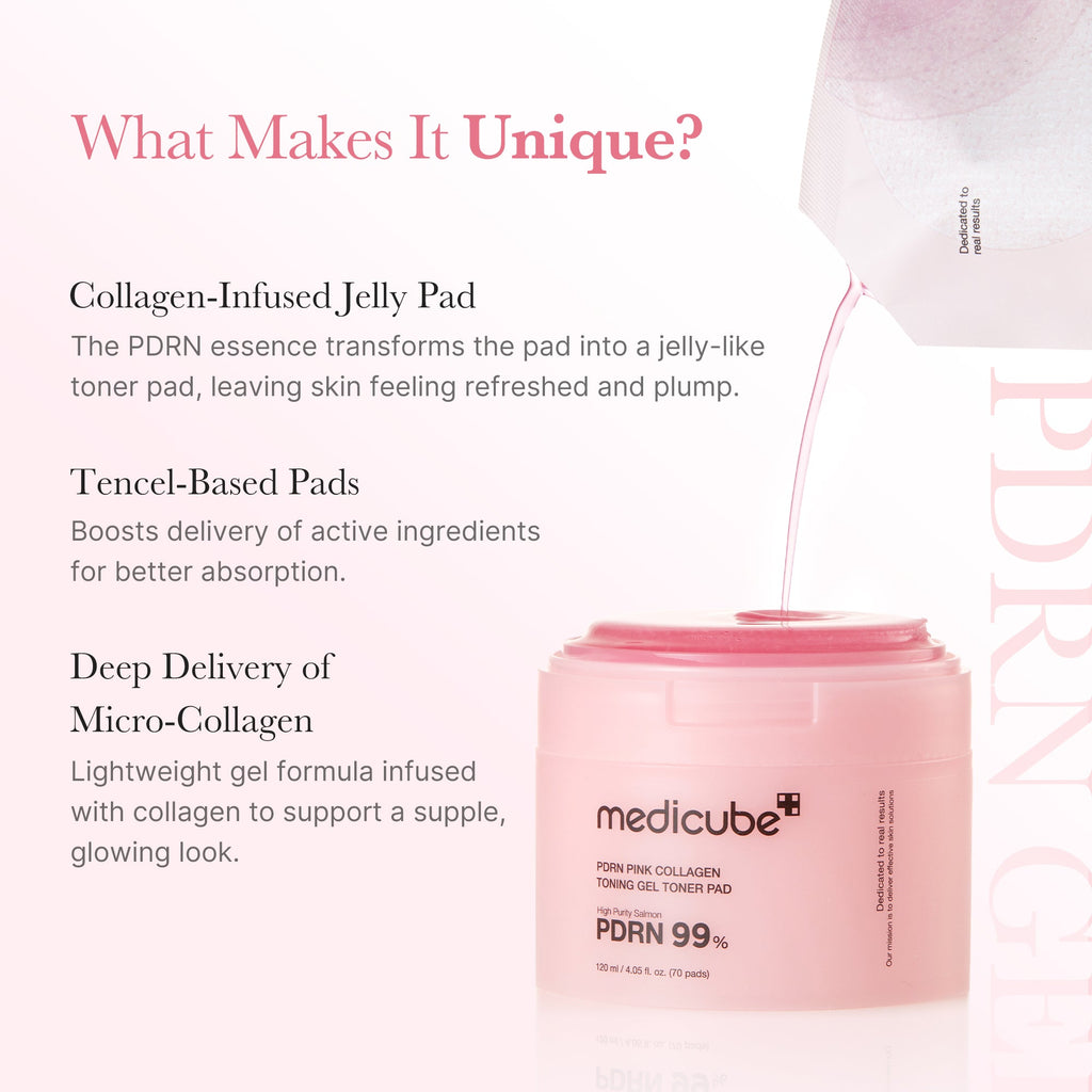 PDRN Pink Collagen Gel Toner Pad E9