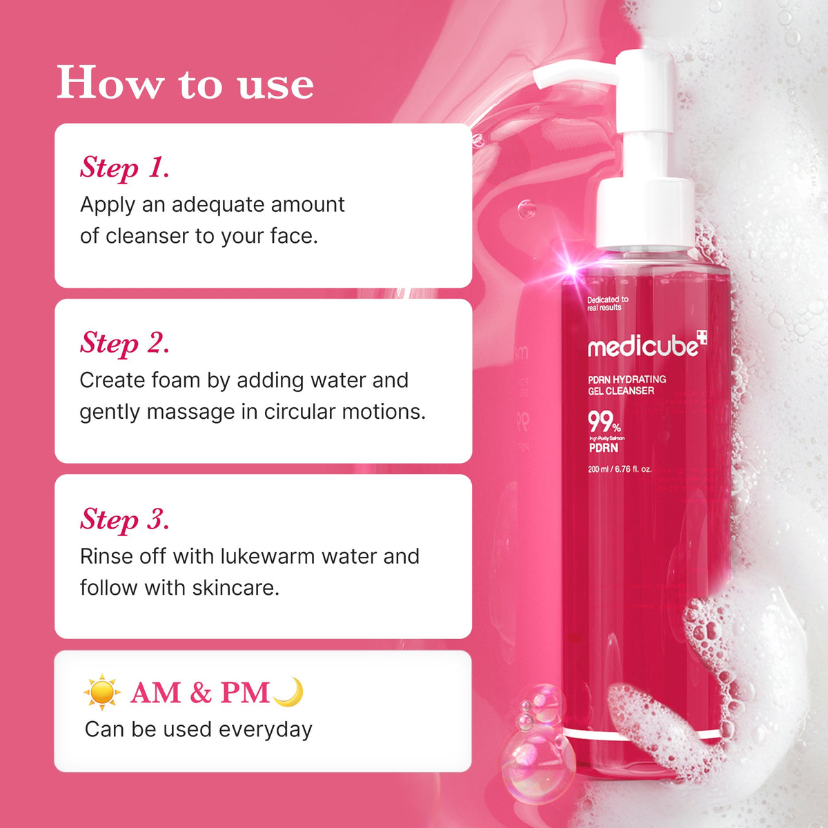 PDRN Pink Gel Cleanser W8